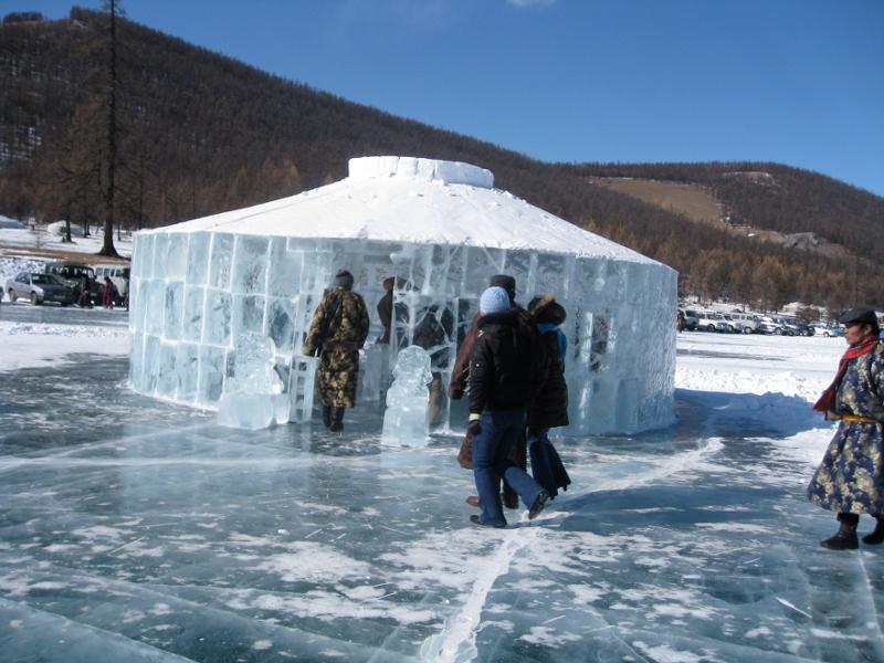 Das Eisfestival in der Mongolei
