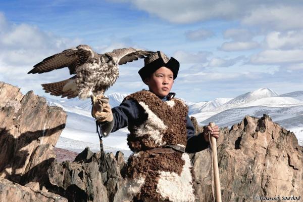 Kids from the Mongolian steppes